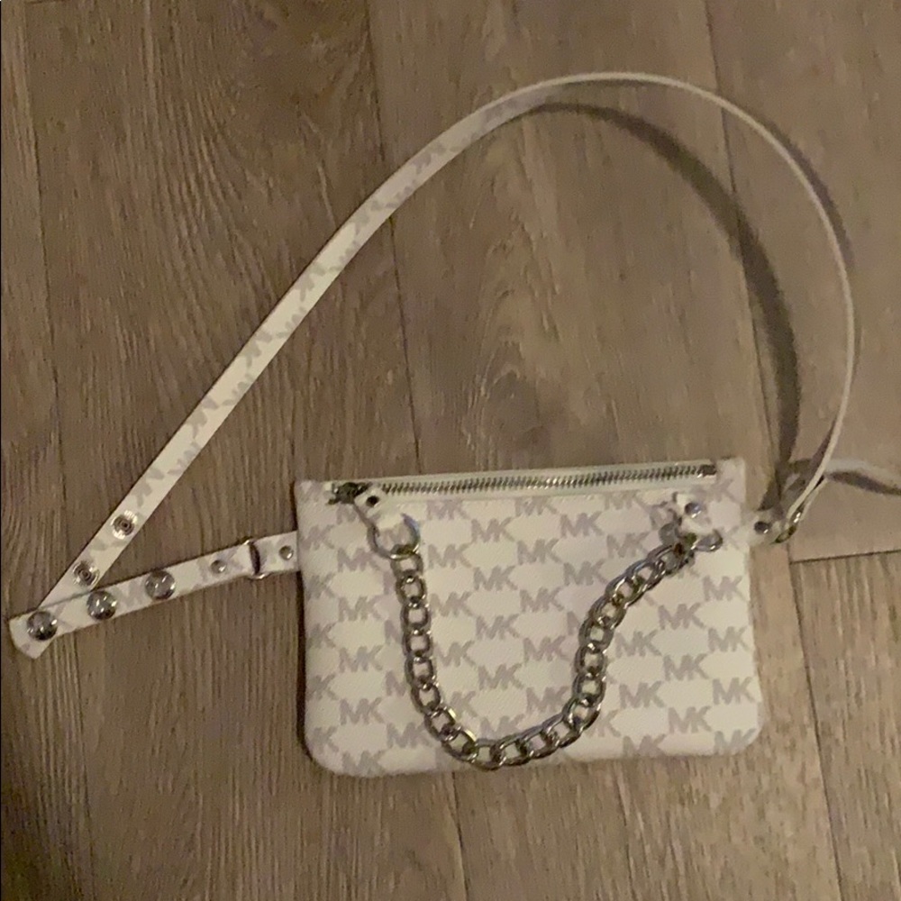 Michael Kors Fanny Pack, Grey/Silver/White